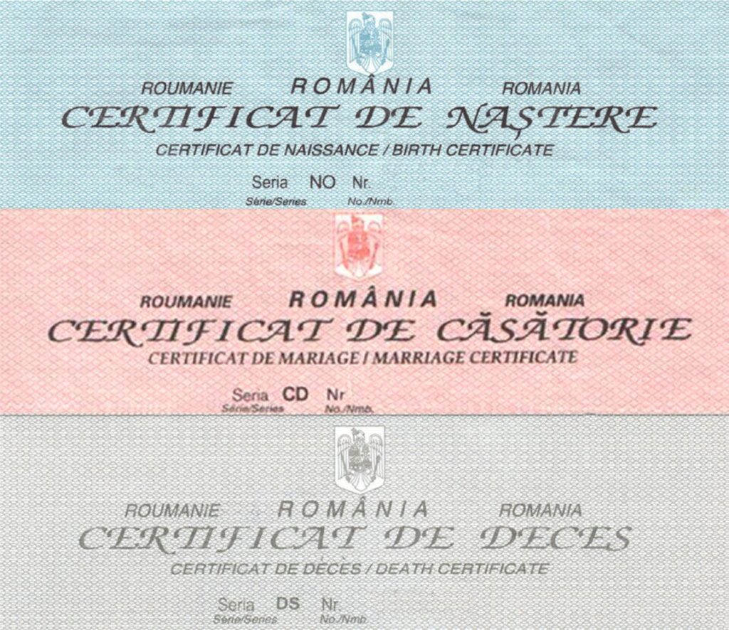 InterDoc Consulting - Obținerea duplicatelor actelor de stare civilă